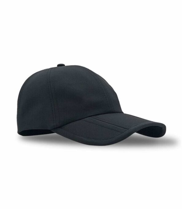FOLDABLE CAPS Black -Plain