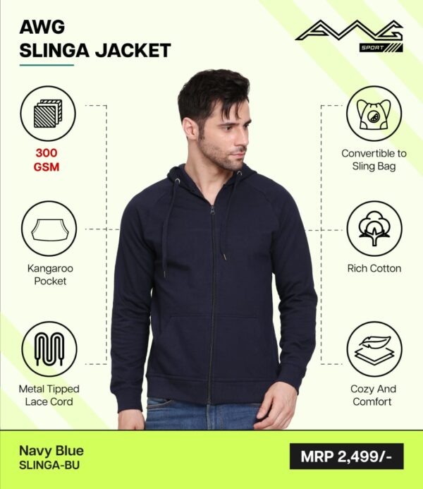 AWG-SLINGA JACKET Navy Blue 3XL
