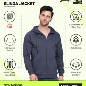 AWG-SLINGA JACKET Navy Melange