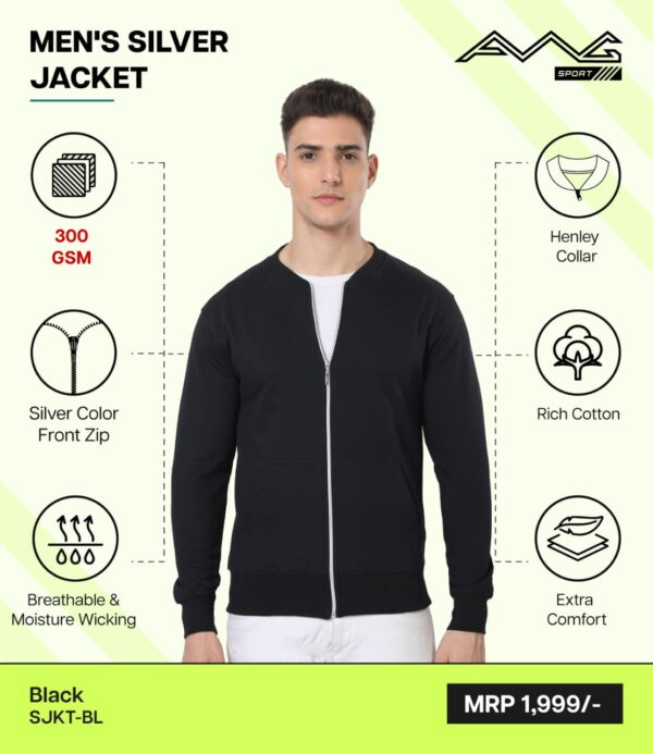 AWG-SILVER JACKET Black 3XL