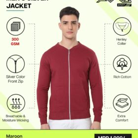 AWG-SILVER JACKET Maroon