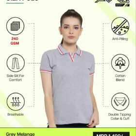 AWG-GIZA POLO-WOMEN Grey