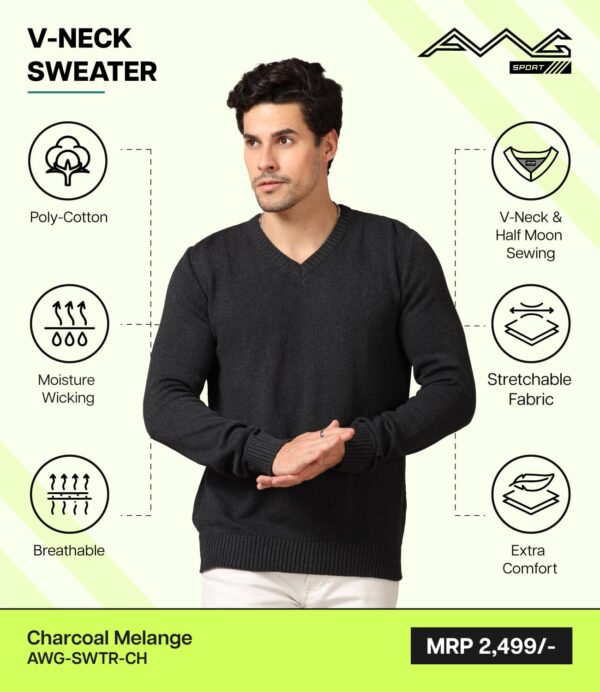 AWG-SWEATERS Charcoal Melange