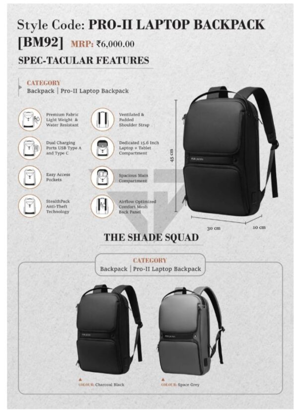 Pro-ii Laptop Backpack