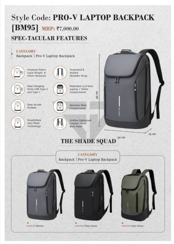 Pro-v Laptop Backpack