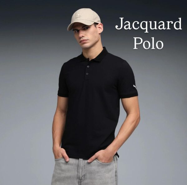 Puma Jacquard Polo Black