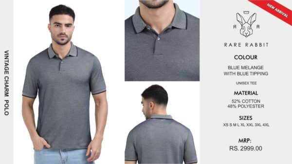 RR VINTAGE CHARM POLO BLUE MEN