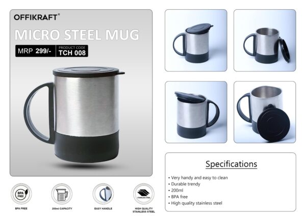 Offikraft Micro Steel Mug