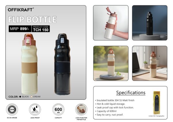 Offikraft Flip Bottle