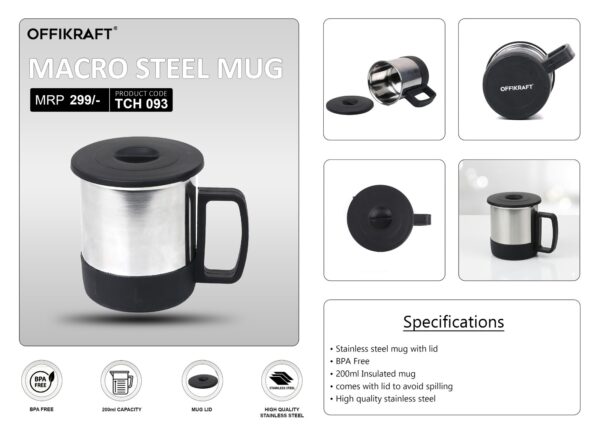 Offikraft Macro Steel Mug