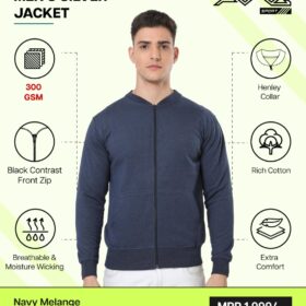 AWG-SILVER JACKET Navy Melange 3XL