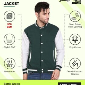 AWG-VARSITY JACKET Bottle Green