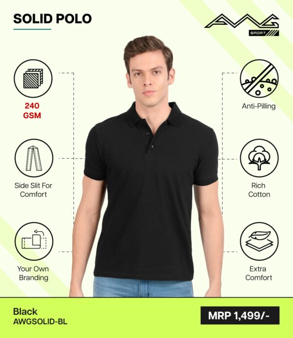 AWG- SOLID Black 3XL