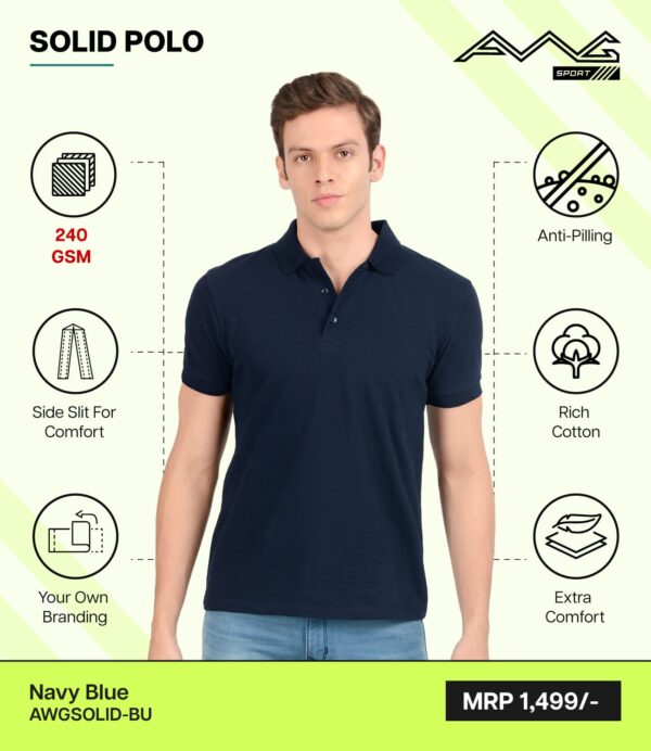 AWG- SOLID Navy Blue 3XL