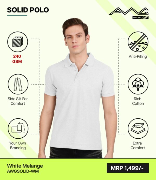 AWG- SOLID White Melange