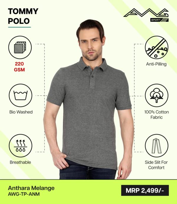 AWG- TOMMY POLO Anthara Melange