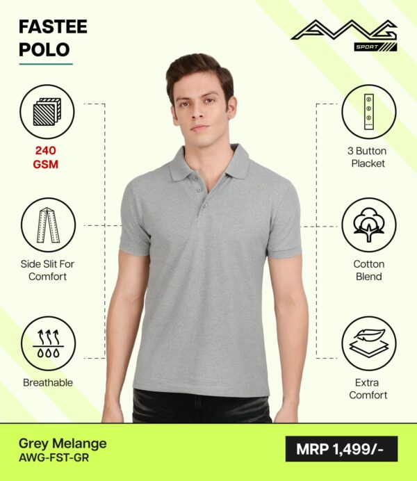 AWG- FASTEE Grey Malange 3XL