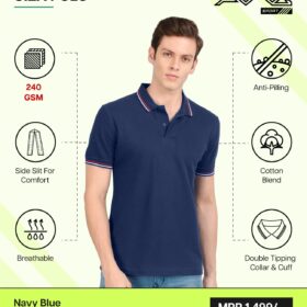 AWG- GIZA POLO Navy Melange