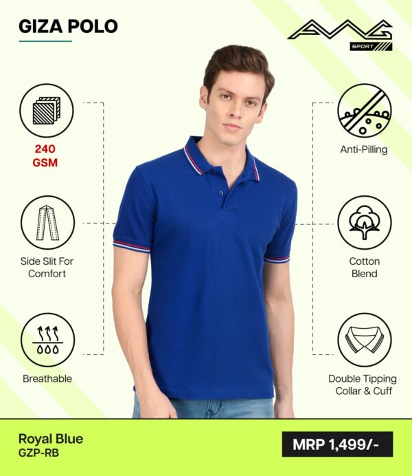 AWG- GIZA POLO Royal Blue