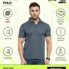 AWG- CRACKLE POLO Drack Grey