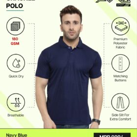 AWG- CRACKLE POLO Navy Blue