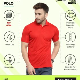 AWG- CRACKLE POLO Red
