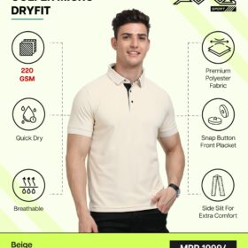 AWG- GOLFER MICRO DRYFIT Beige 3XL