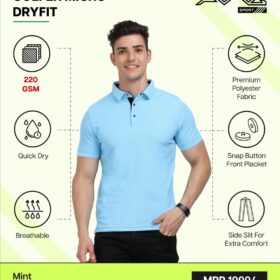 AWG- GOLFER MICRO DRYFIT Mint