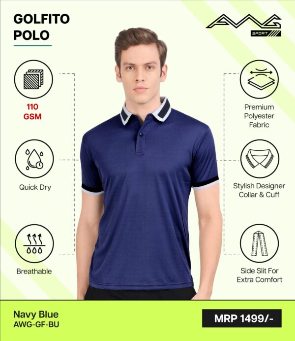 AWG- GOLFITO POLO Navy Blue 3XL