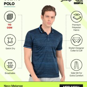 AWG- GOLFITO POLO Navy Melange 3XL