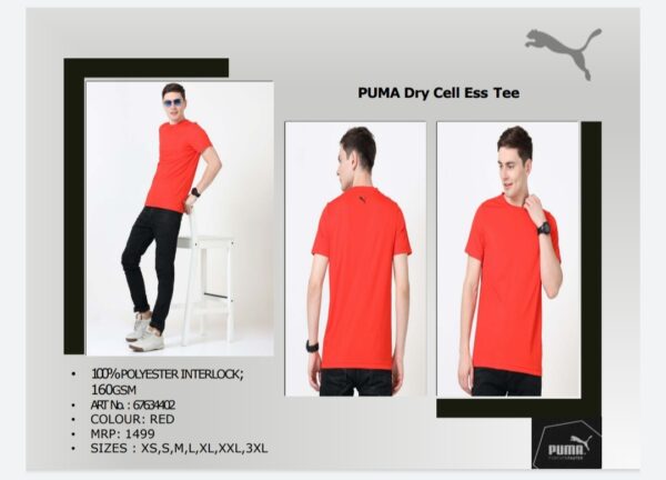 Puma Dry Cell Ess Tee Red