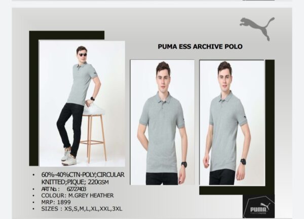 Puma Ess Archieve Polo Grey