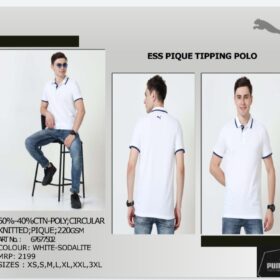 Puma Ess Pique Tipping Polo White