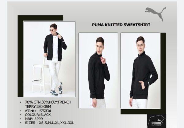 Puma Knitted Sweatshirt Black