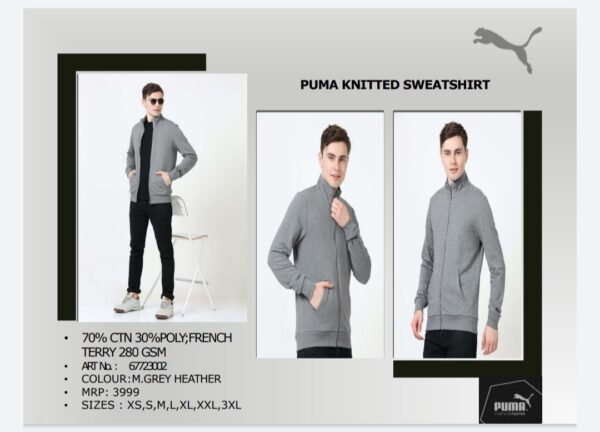Puma Knitted Sweatshirt Grey