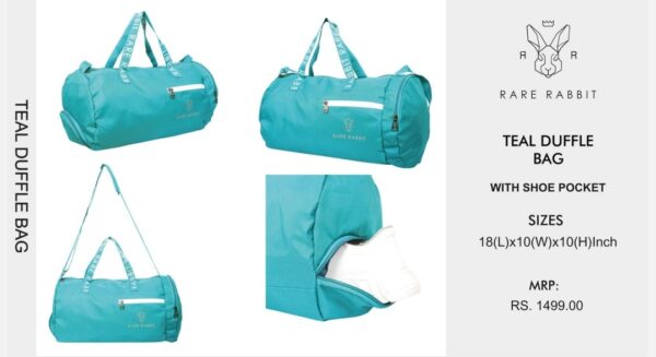 Teal Duffle Bag