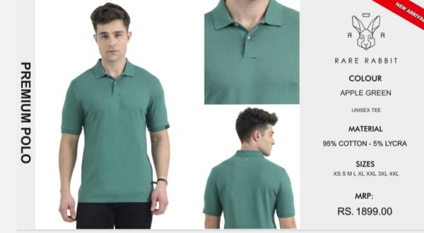 Premium Polo Tee Apple Green