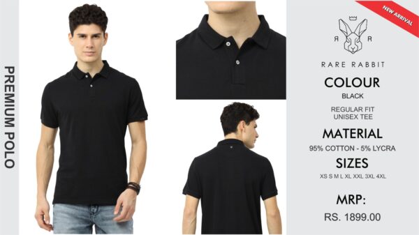 Premium Polo Tee Black