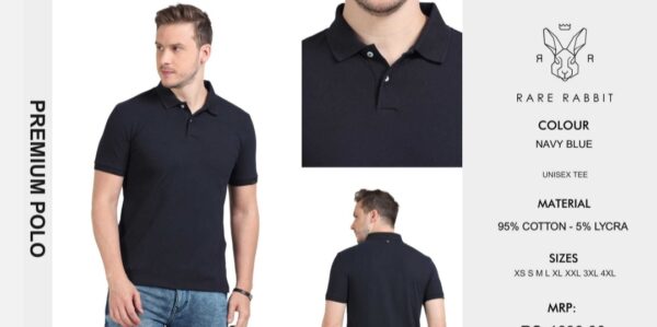 Premium Polo Tee Navy Blue