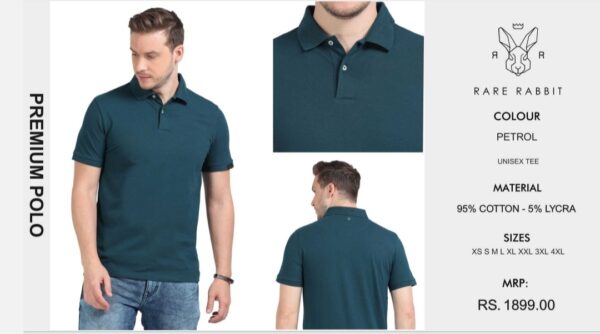 Premium Polo Tee Petrol