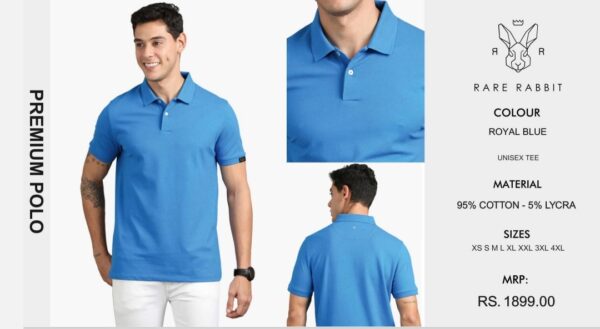 Premium Polo Tee Royal Blue