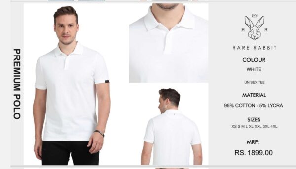 Premium Polo Tee White