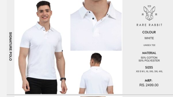 Signature Polo Tee White