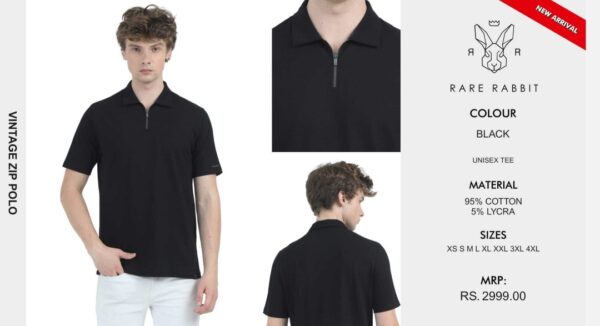 Vintage Polo Tee Black