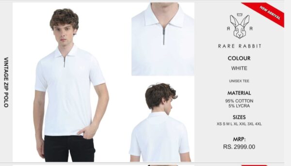 Vintage Polo Tee White