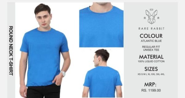 Regular Round Neck Atlantic Blue