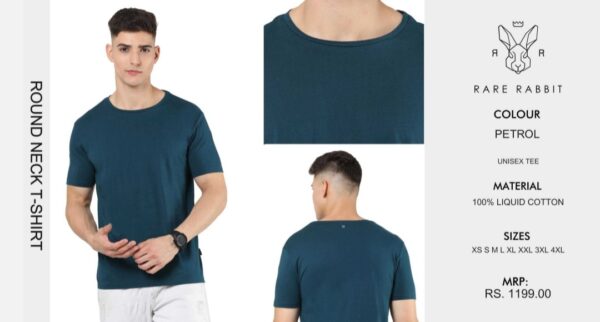 Regular Round Neck Petrol