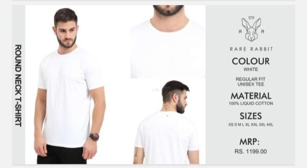 Regular Round Neck White