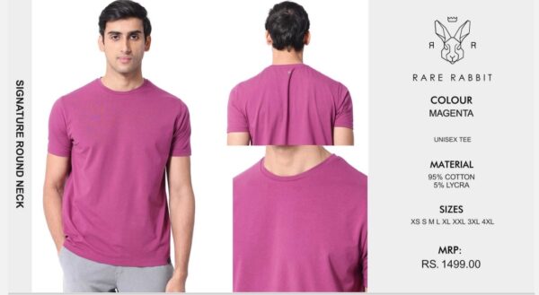 Signature Round Neck Magenta