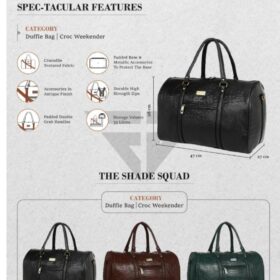 Croc Weekender Duffle Bag